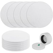 Round Microwave Kiln Paper, Ceramic Fiber Paper 4.7 Inches Thinfire Kiln Shelf Sheets for Glass Fusing Stove Fireplace Ultra Smooth Surface DIY Crafts - 30 Sheets