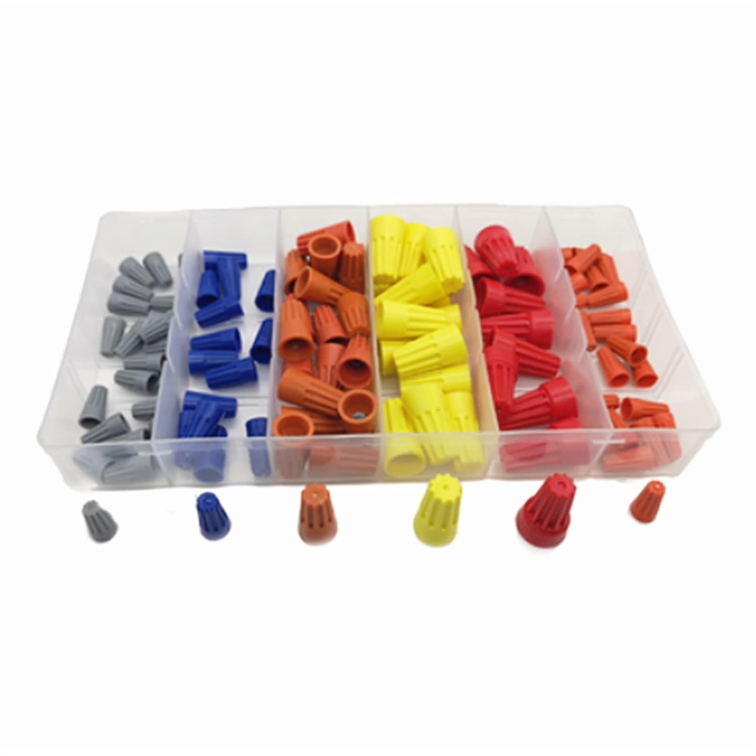 SJSW 107pcs/Box Wiring crimping cap P1P6 screw connector rotating