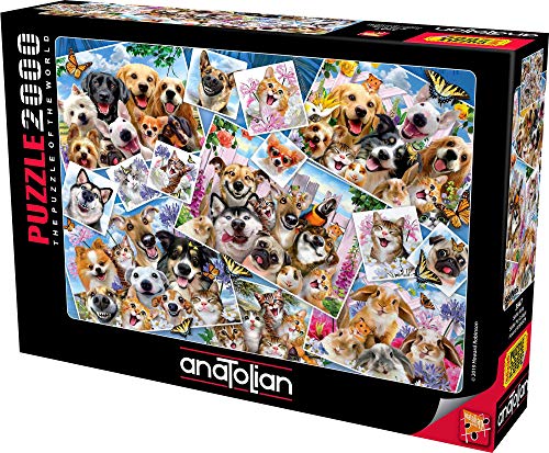 Anatolian Puzzle - Selfie Pet Collage, 2000 Piece Jigsaw Puzzle, 3947 (ANA3947)