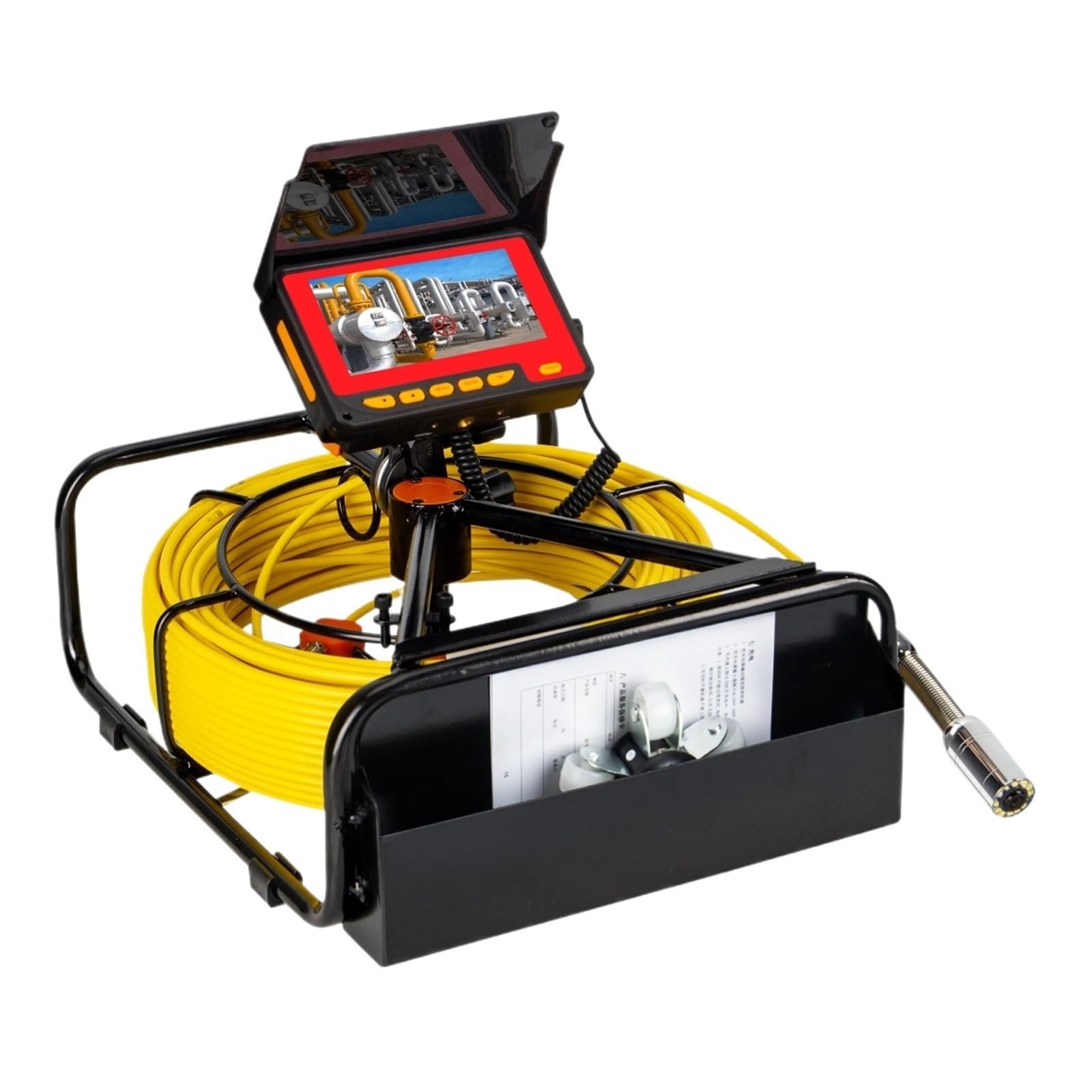 YNIYUJKL Drain Inspection Camera 23Mm Camera Pipe Inspection Camera With Dvr 16Gb Ft Card, Sewer Drain Industrial Endoscope 8500Mha 10/20/30/50M,One Color-20m
