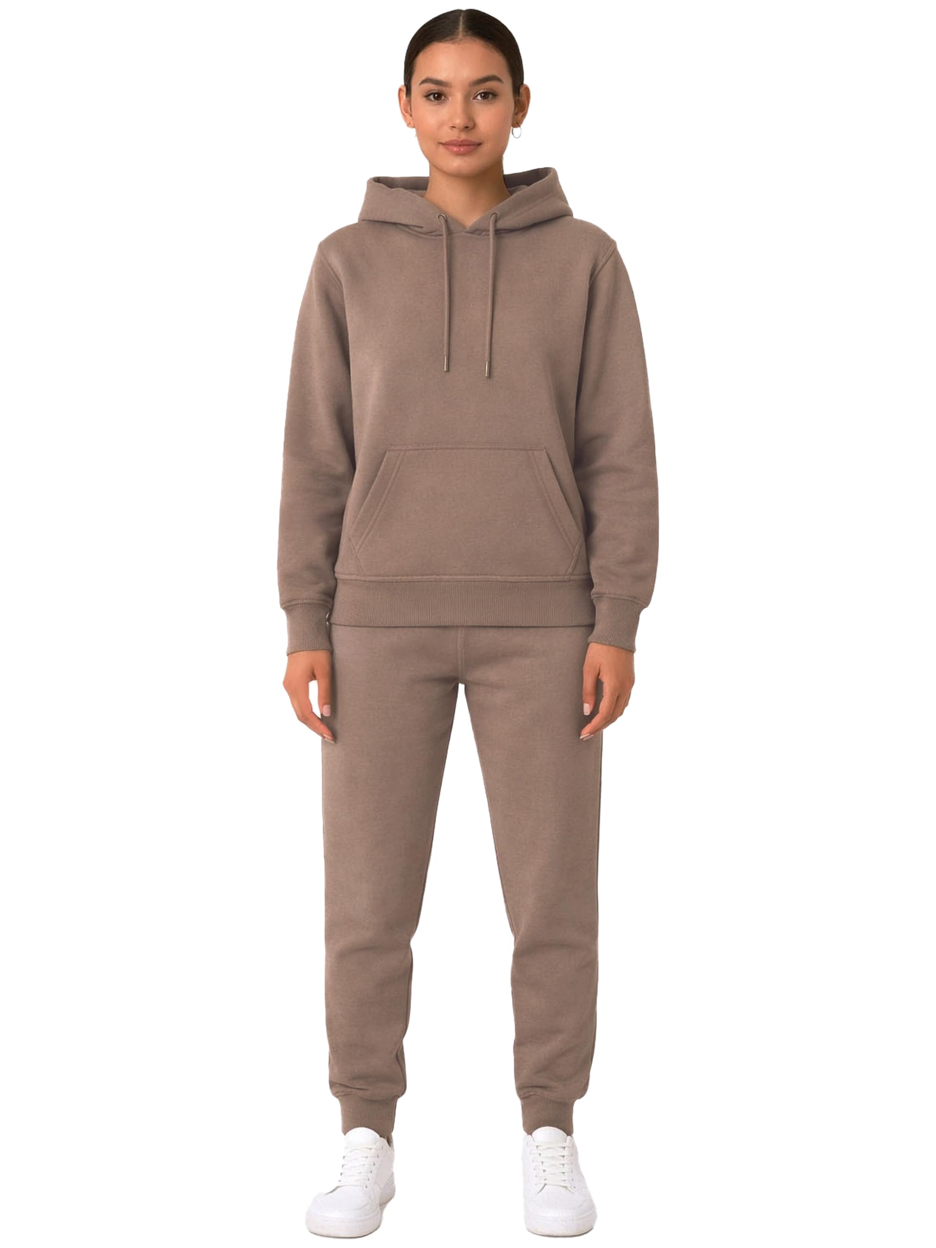 Women's Long Sleeve Tracksuit Set Hooded Pullover Casual Fit-image-48