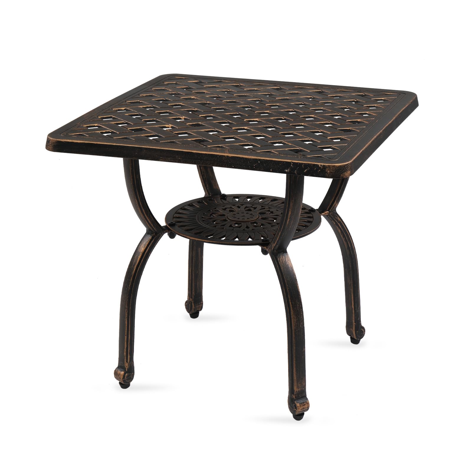 Amazon.com : 21.3inch Antique Bronze Outdoor Cast Aluminum Side