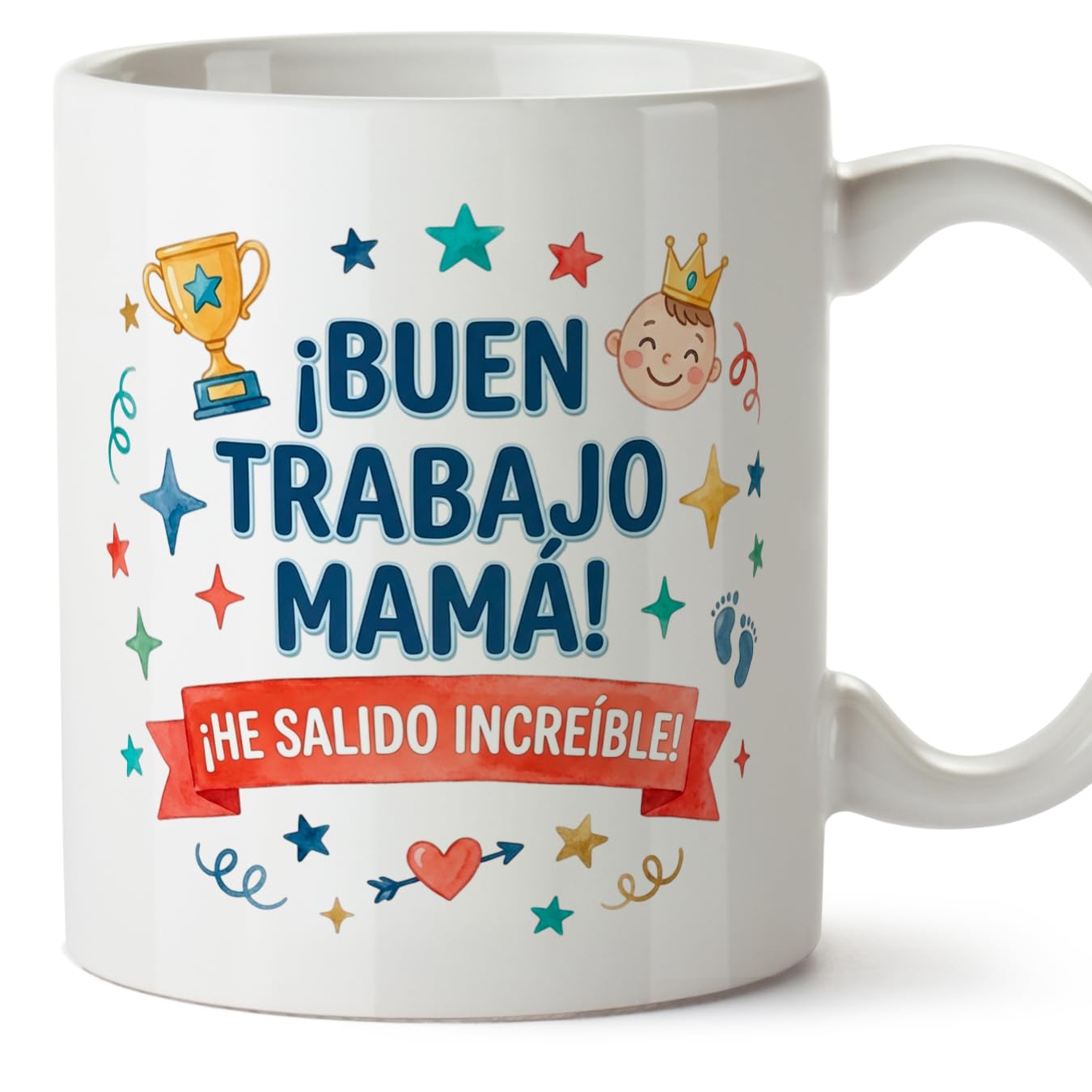 MUGFFINS Taza mamá con frase Para el mundo eres una madre pero para la familia eres el mundo en Español | regalo madre | 330 Ml 11 oz | Idea original para regalar | progenitores v1 — view 62