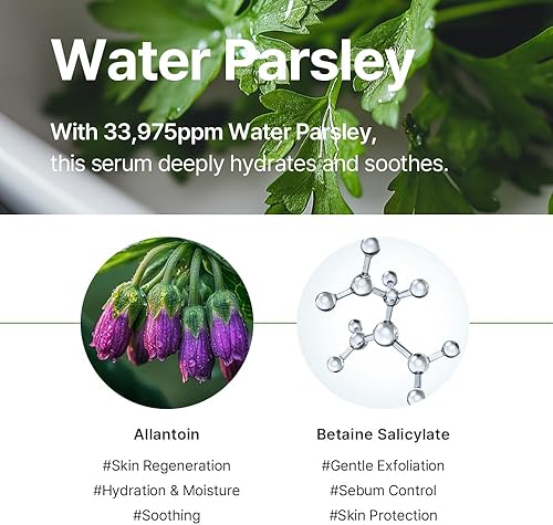 Miniatura 3 de ROUME Balancing Water Perejil Toner 1.69 fl oz (6.8 fl oz)  Tónico facial coreano para piel grasa, apriete de poros y control de sebo, con extracto