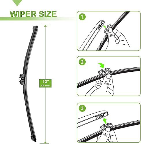 Vista 143 de PARRATI® - Limpiaparabrisas de repuesto y alto rendimiento con escobillas para parte trasera, para Dodge Durango y Jeep Grand Cherokee 2011-2023