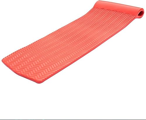 Texas Recreation Serenity - Colchón flotante de espuma para piscina, coral, 1.5 pulgadas de grosor