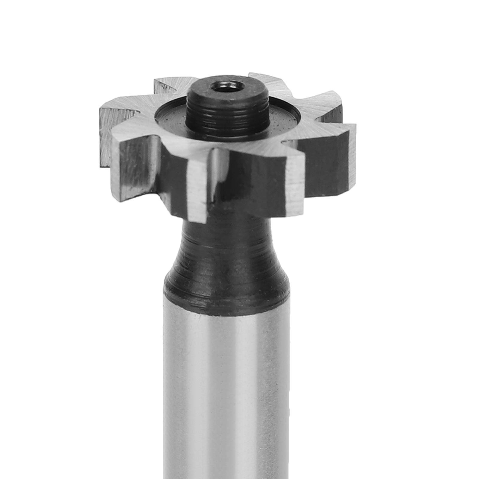 Foret à Rainure en T 5x19x10mm, Fraise pour Siège de Clé Woodruff, Rainure de Clavette Demi-rond à Tige Droite, Pièce en Acier Haute Vitesse HSS dans L'industrie du Fraisage