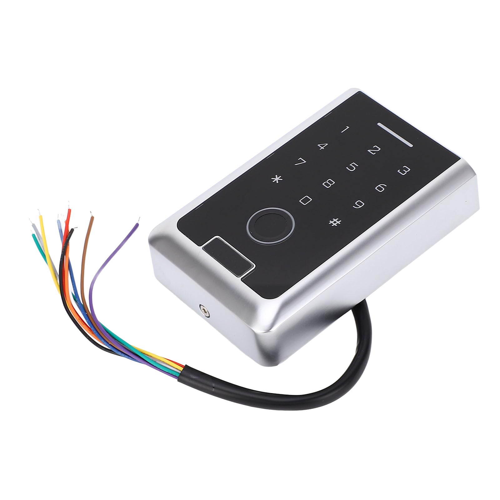 FLEXMAN Tür Zugangskontroll Fingerabdruck Tastatur, DC12V Fingerabdruck Tastatur, Touch Panel Zugangskontroll Tastatur, Wasserdichte Passwort Tür Tastatur für Garage, Büro, Hotel