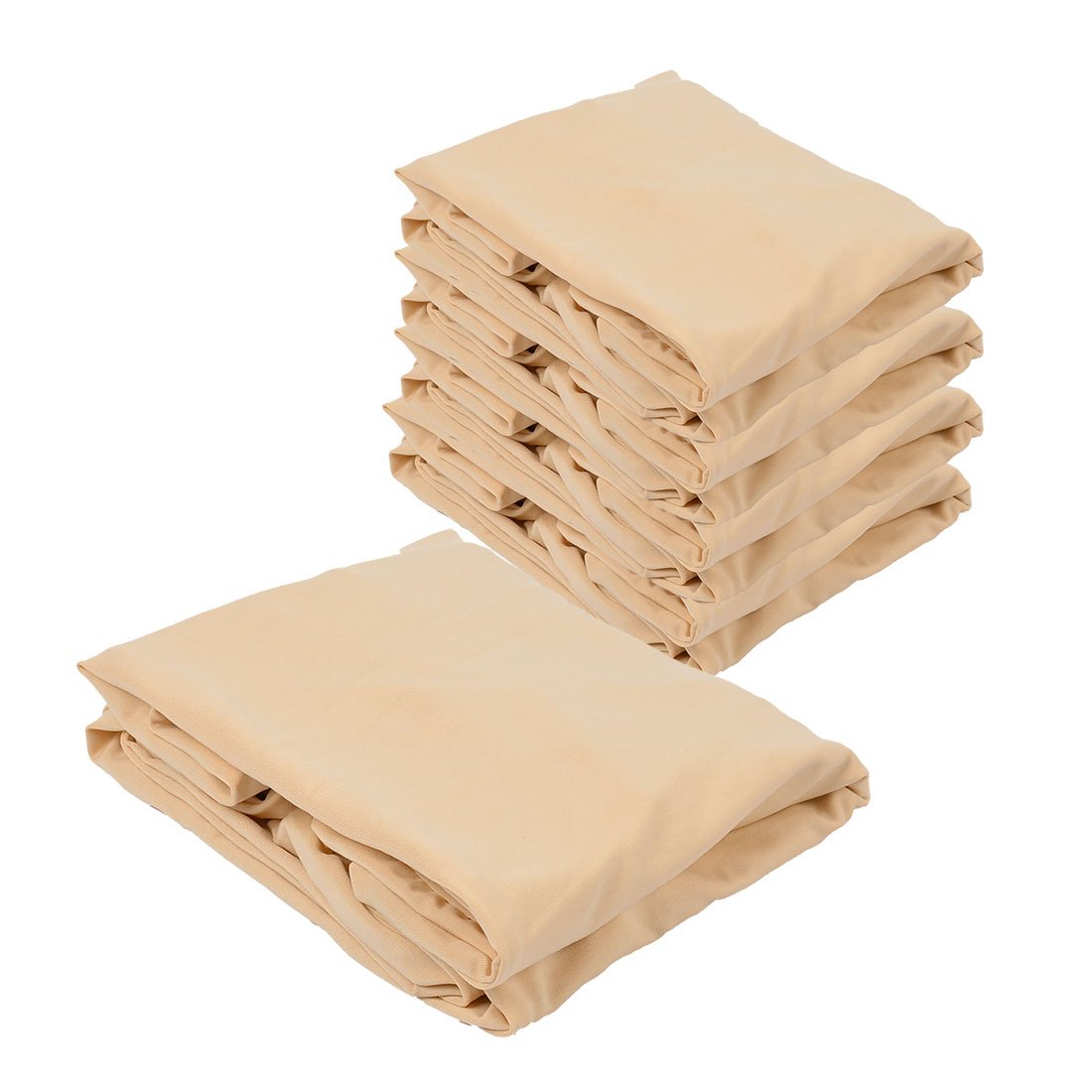 Ruilogod Bar Spandex Baring Banque Banquet Élastique Chaise Élastique Couverture de siège 4pcs Orange clair