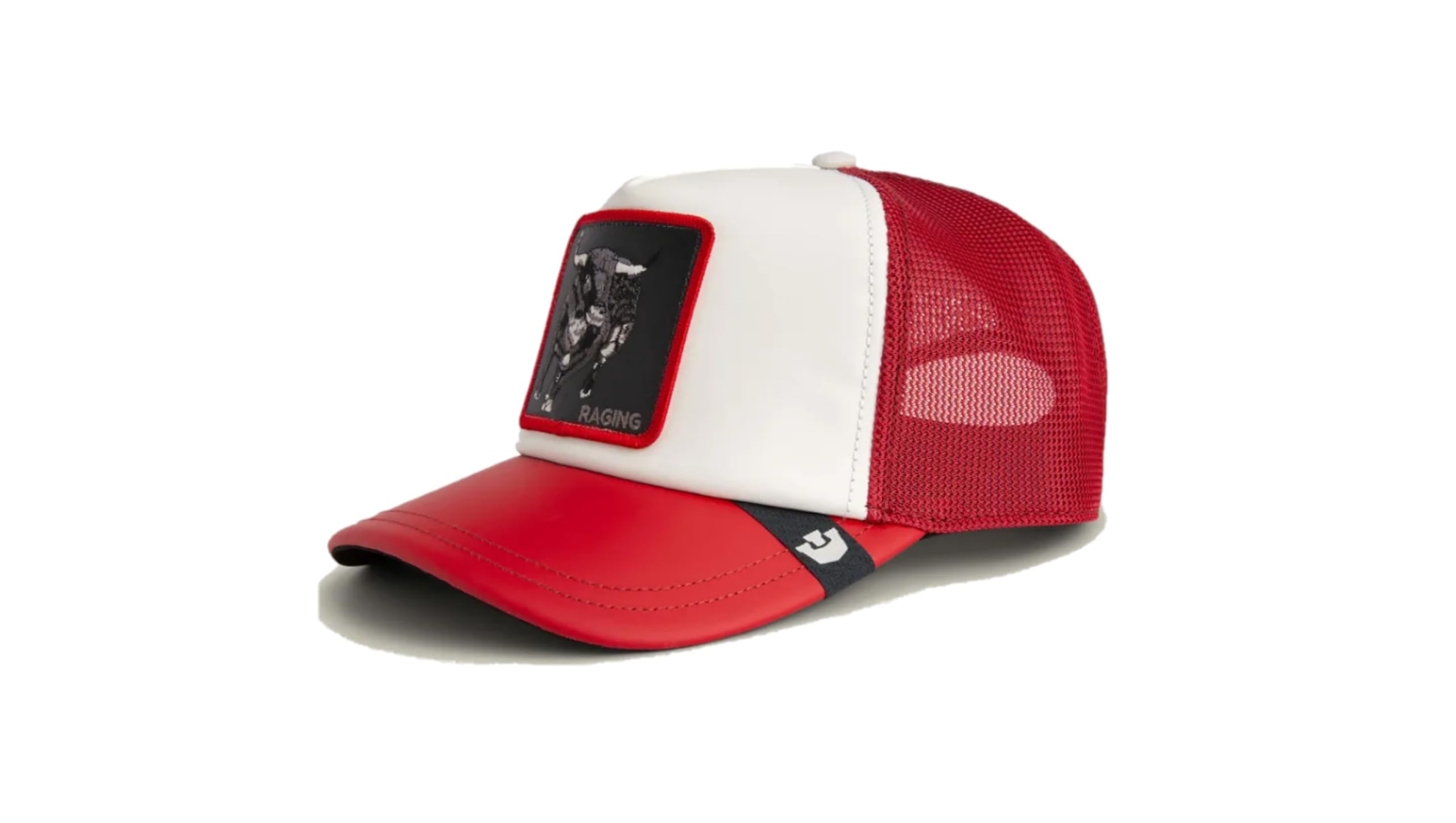 Goorin Bros Cappellino Trucker Bianco e Rosso Toro LFG Raging Bull Pre-Game Seasonal The Farm
