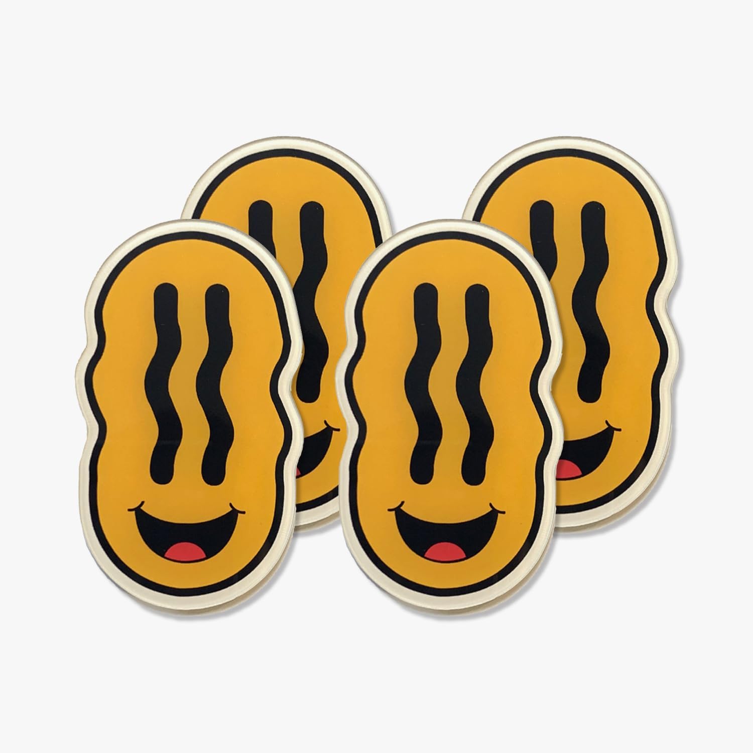 Strong Magnetic Scratch-Free Smile Pattern Refrigerator Magnets, Protects Refrigerator Surface Without Marks TIM STICKER® (4)