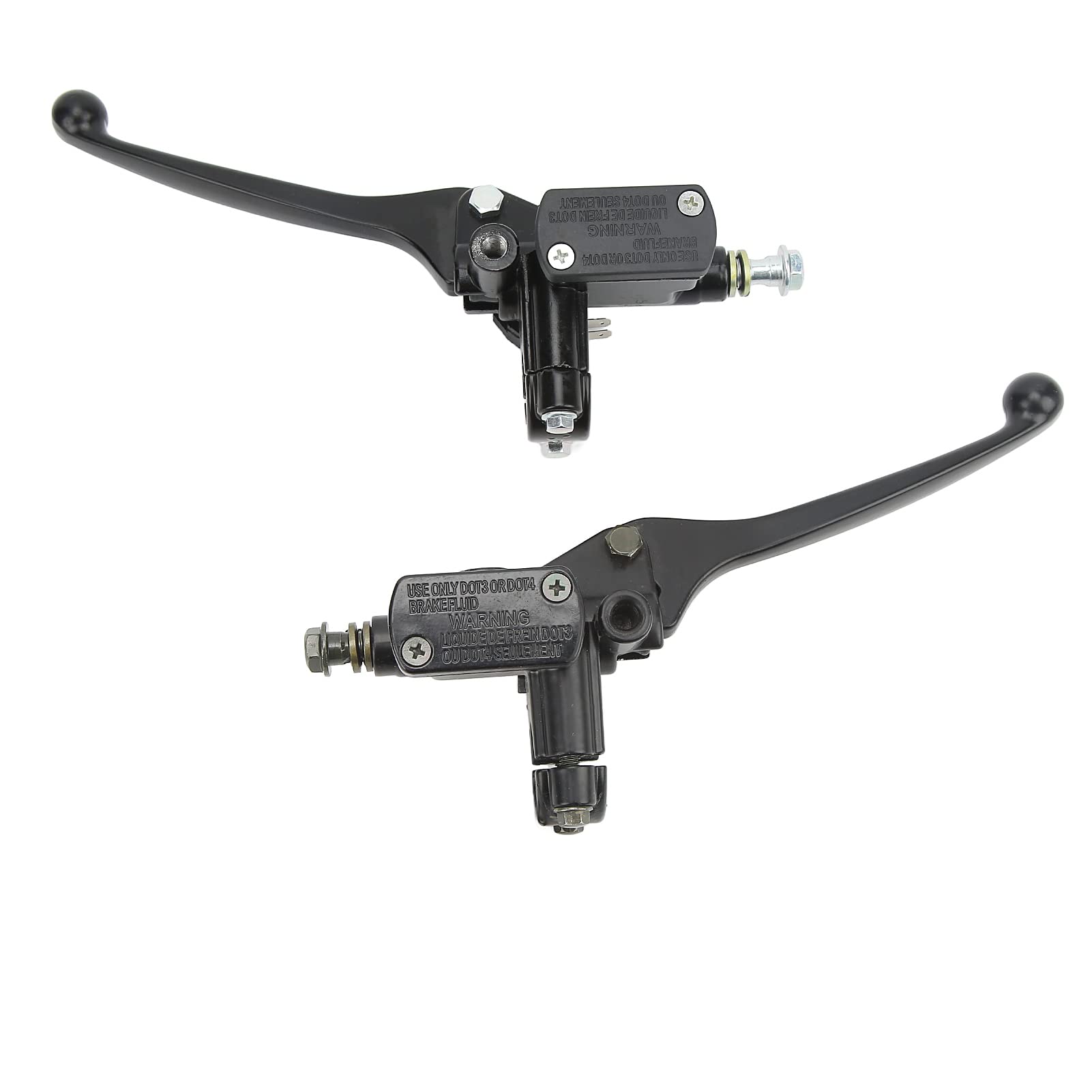 Leva del Cilindro Principale della Frizione del Freno 1 Paio Nero 22mm/0,87 Pollici Frenata Fluida E Reattiva Per Gy6 50cc 110cc 125cc 150cc 250cc Leva della Frizione del Freno Pompa del Freno