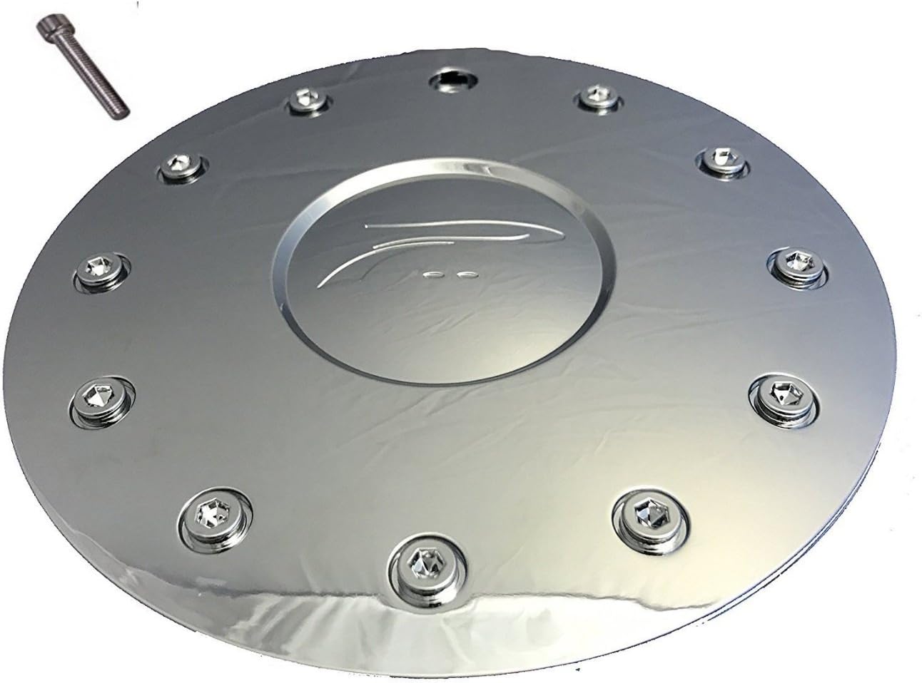 Chrome Platinum Shield by Ultra Wheel Rim Center Cap 89-9215 61002285F-1