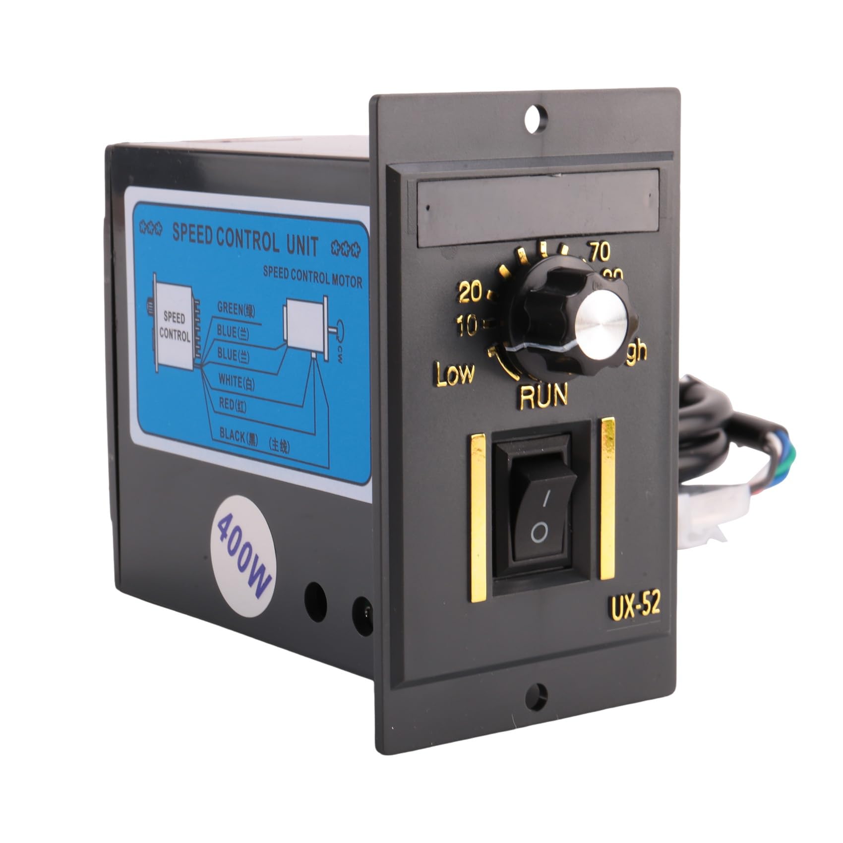 2 reguladores de velocidad del motor AC 220 V 50 Hz 15-400 W reguladores de velocidad del motor digital ajustables sin niveles 0-1450 rpm