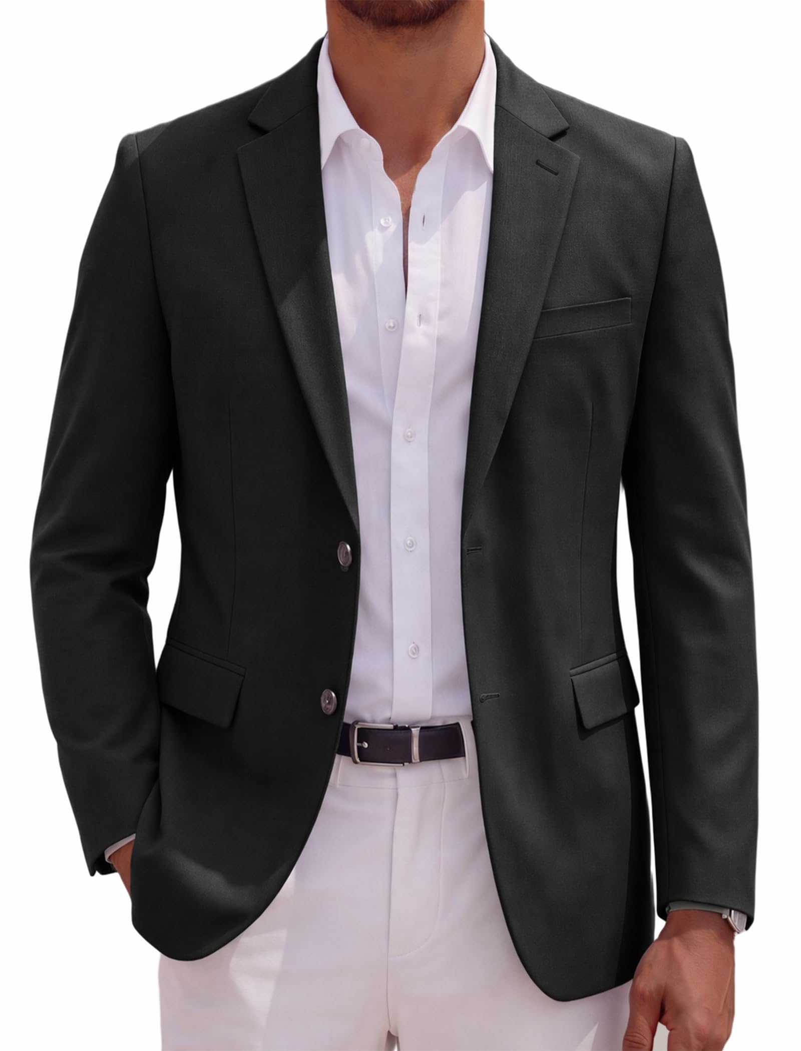 Men's Casual Blazer Lightweight Suit Jacket Slim Fit Sport Coats for Men-image-47