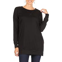 Womens Long Sleeve Tunic Tops for Leggings Casual Pullover Crew Neck Sweater for Fall, Winter, Everyday Loose Tops for Women