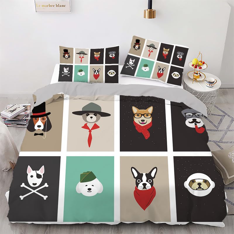 Housse de couette 220x240 chien dessin animé pour une décoration anniversaire originale et utile