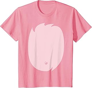 Kids DIY Fancy Dress Kids Pig Belly Costume Boys Girls Child T-Shirt - Buy now