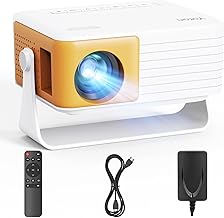 YOTON Mini Projector, Video Projector 1080P Full HD Supported, 200ANSI, 50% Zoom, 2025 Upgraded Portable Projector Compatible with HDMI USB iOS Android Firestick PS5