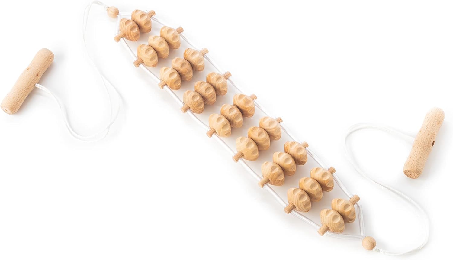 Tuuli Accessories – Back Massager with Rollers and Rope, Multi-Functional Back Roller and Neck Massager, Eases Muscle Tension and Supports Skin Health, Muscle Roller 47.2 inches : Health & Household