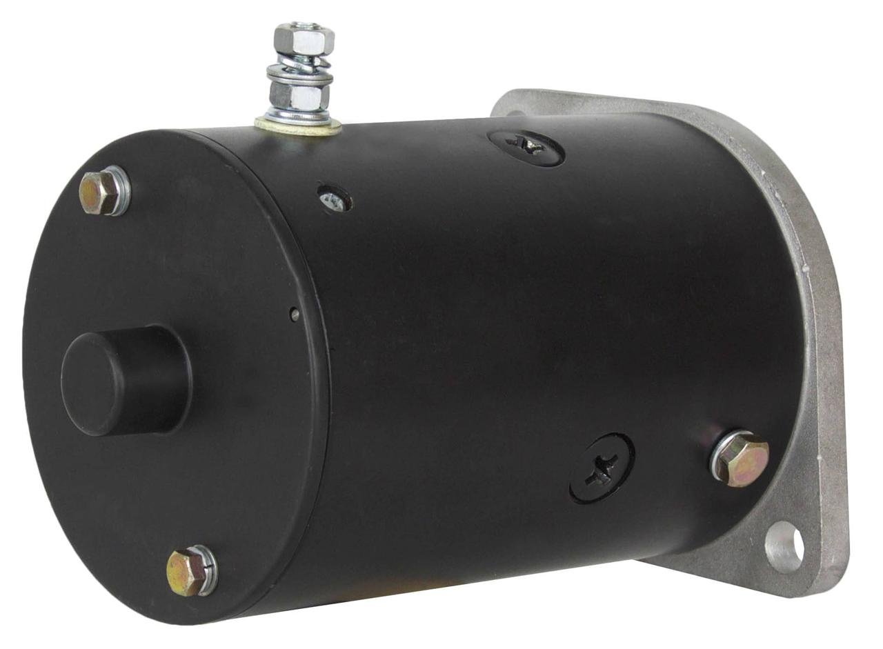 RAREELECTRICAL 12V Snow Plow Motor Compatible with Fisher Western Unimount Hydraulic Pump Lift Cw Slotted Shaft 4-Field Coils Prestolite Mue-6103 Mue-6111 46-2584 Western 56133 56058