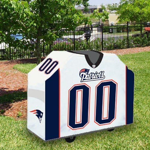 NFL New England Patriots White Jersey BBQ Grill Cover