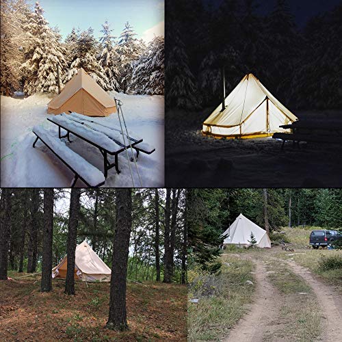 Carpa tipo campana impermeable para camping 2 personas miniatura 6