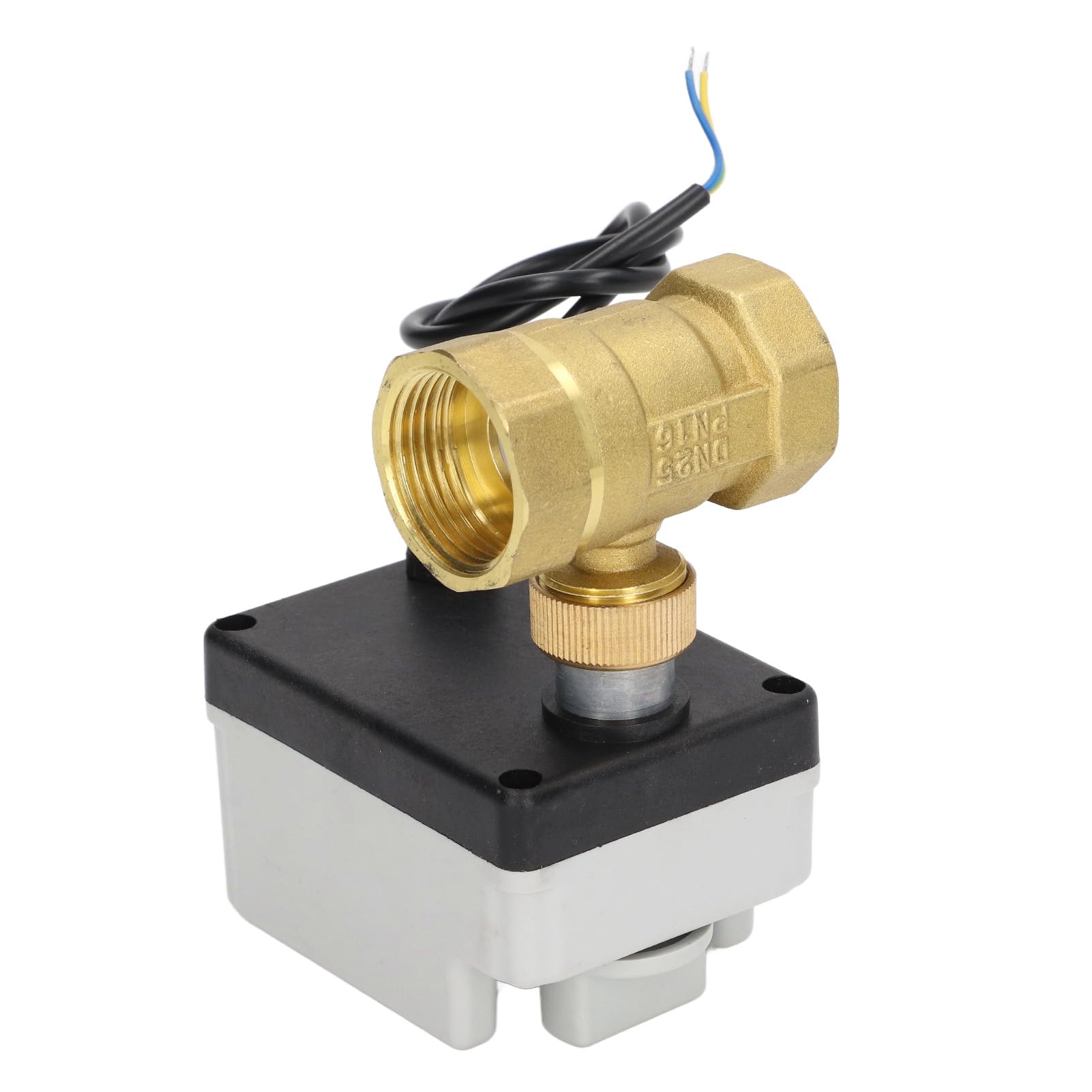 Vanne Motorisée 2 Voies DN25 Normalement Fermée Laiton ABS DC 12V-24V