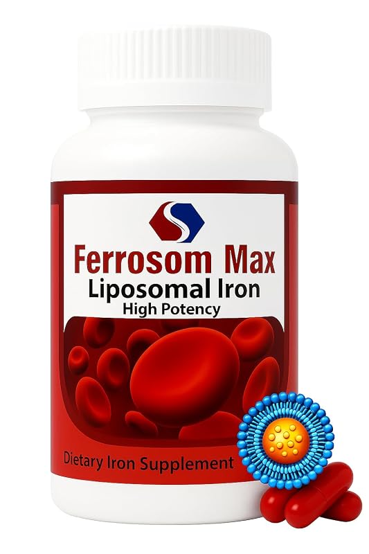 Ferrosom Suplemento de ferro 45 mg de ferro elementar 60 cápsulas