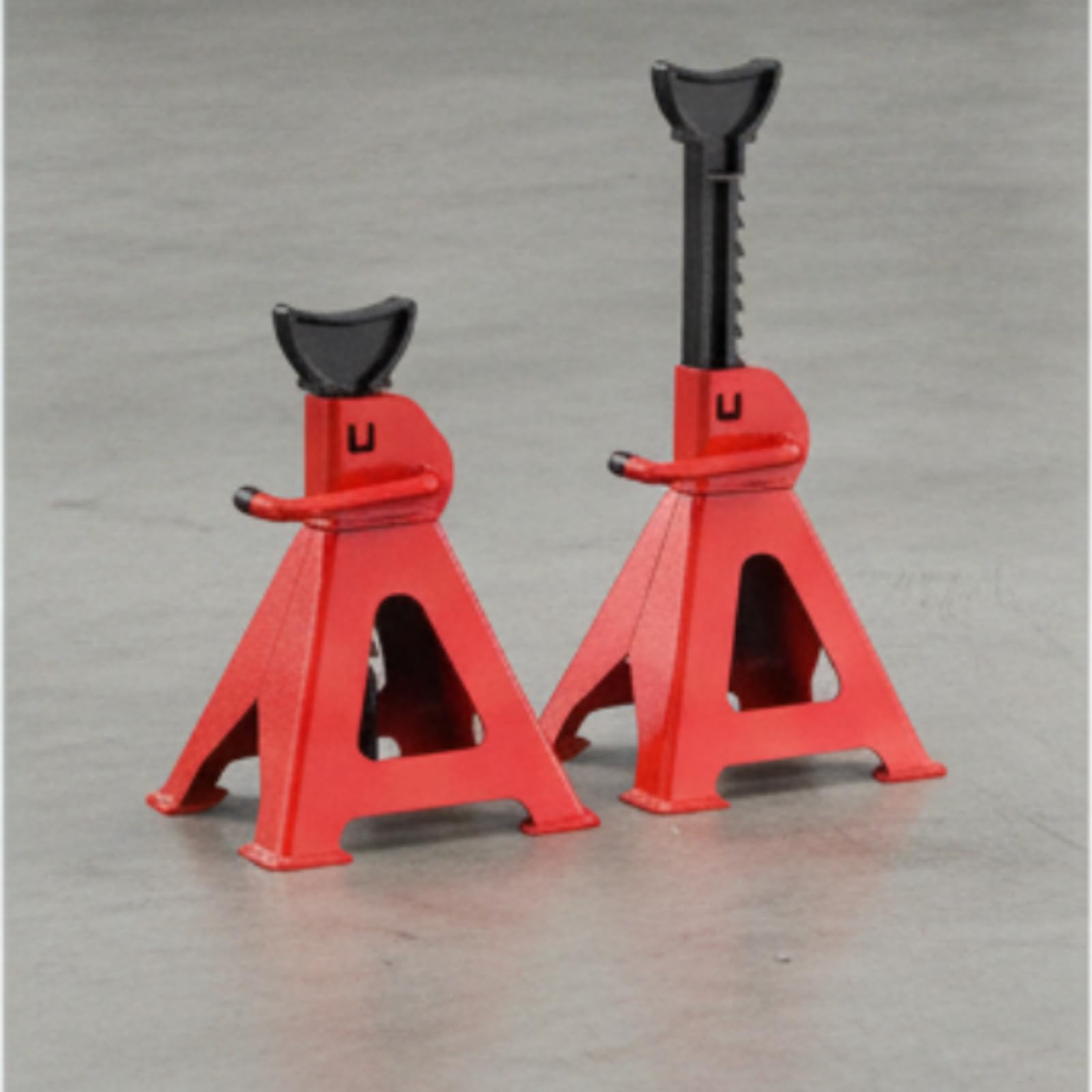 Caballete Seguro Soporte Metálico para Garaje, Soporte De Seguridad De 3 Toneladas, Modelo Extra Grueso De 3M 3.1KG Neto Por Unidad