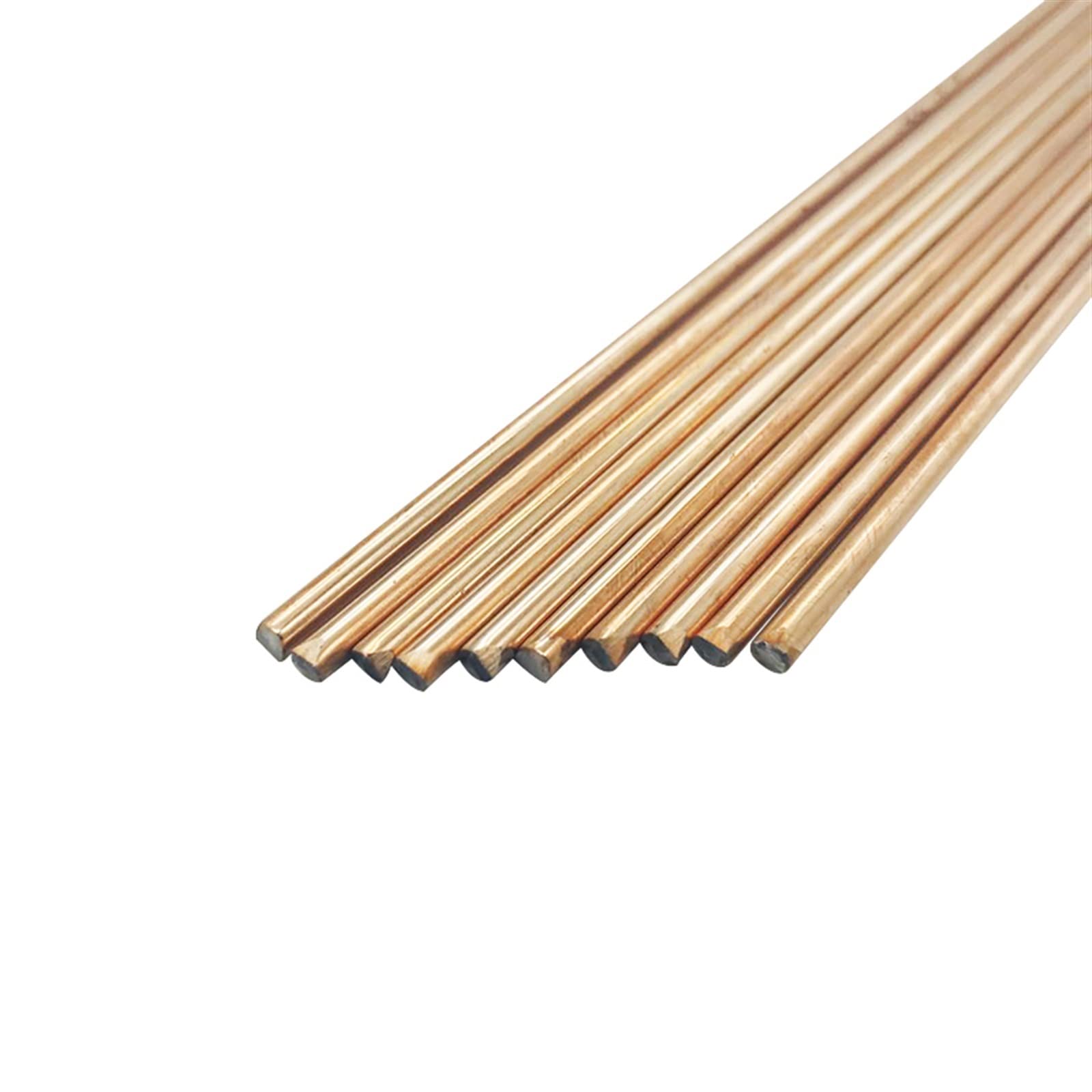 Bacchette di apporto TIG in rame rosso da 10 pezzi, filo for saldatura for brasatura 1.6/2.4/3.2×330 mm for acciaio dolce e A18(1.6mm)