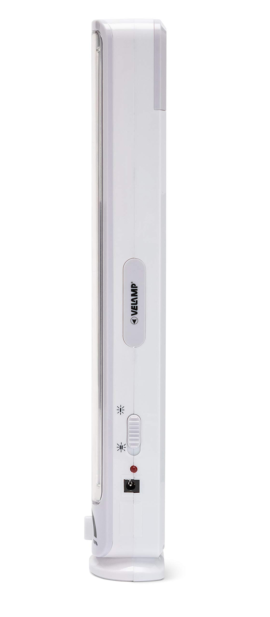 Velamp BIG TWIX - Lampada di Emergenza Portatile Ricaricabile, LED, Super Luminosa (500 lumen) - Dimmerabile - Con Caricabatteria Esterno, Sicura, Leggera e Compatta