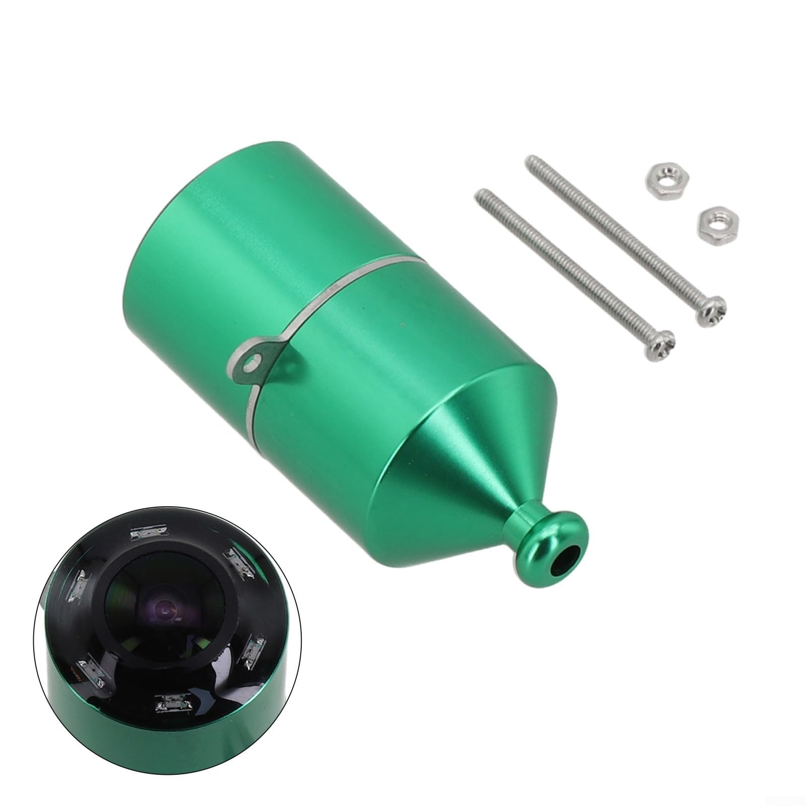 Telecamera per pesca subacquea 1080P Fish Finder Kit fotocamera impermeabile con visione notturna LED luci IP68 impermeabile per pesca in acque profonde fino a 50 metri (A)