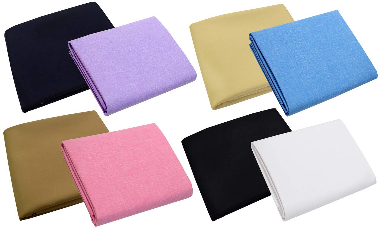 Men's Poly Cotton Unstitched Shirt & Trouser Fabric Combo Set (Multi Color; Free Size)-image-42