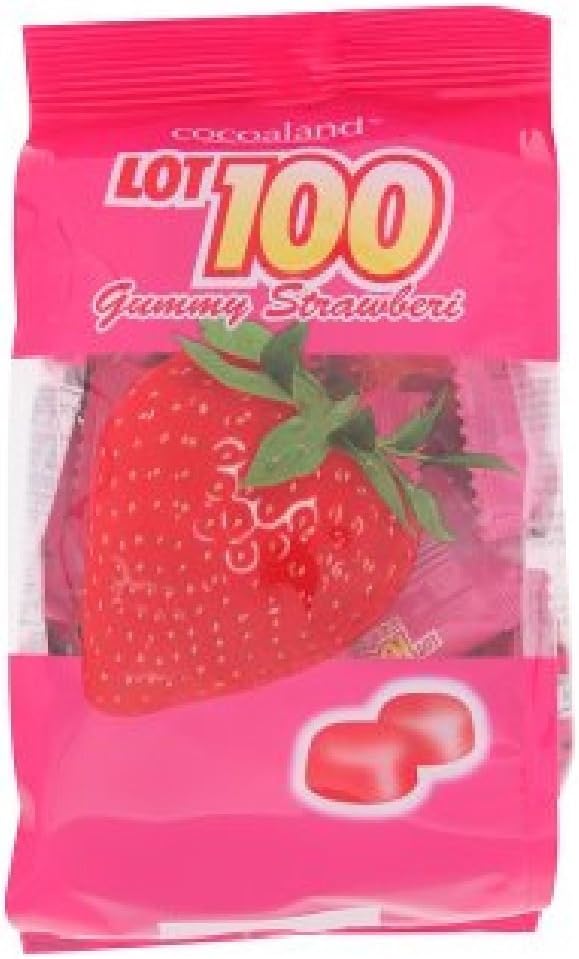 Cocoaland Lot 100 Gummy 150g (Strawberry, 6 Packs)
