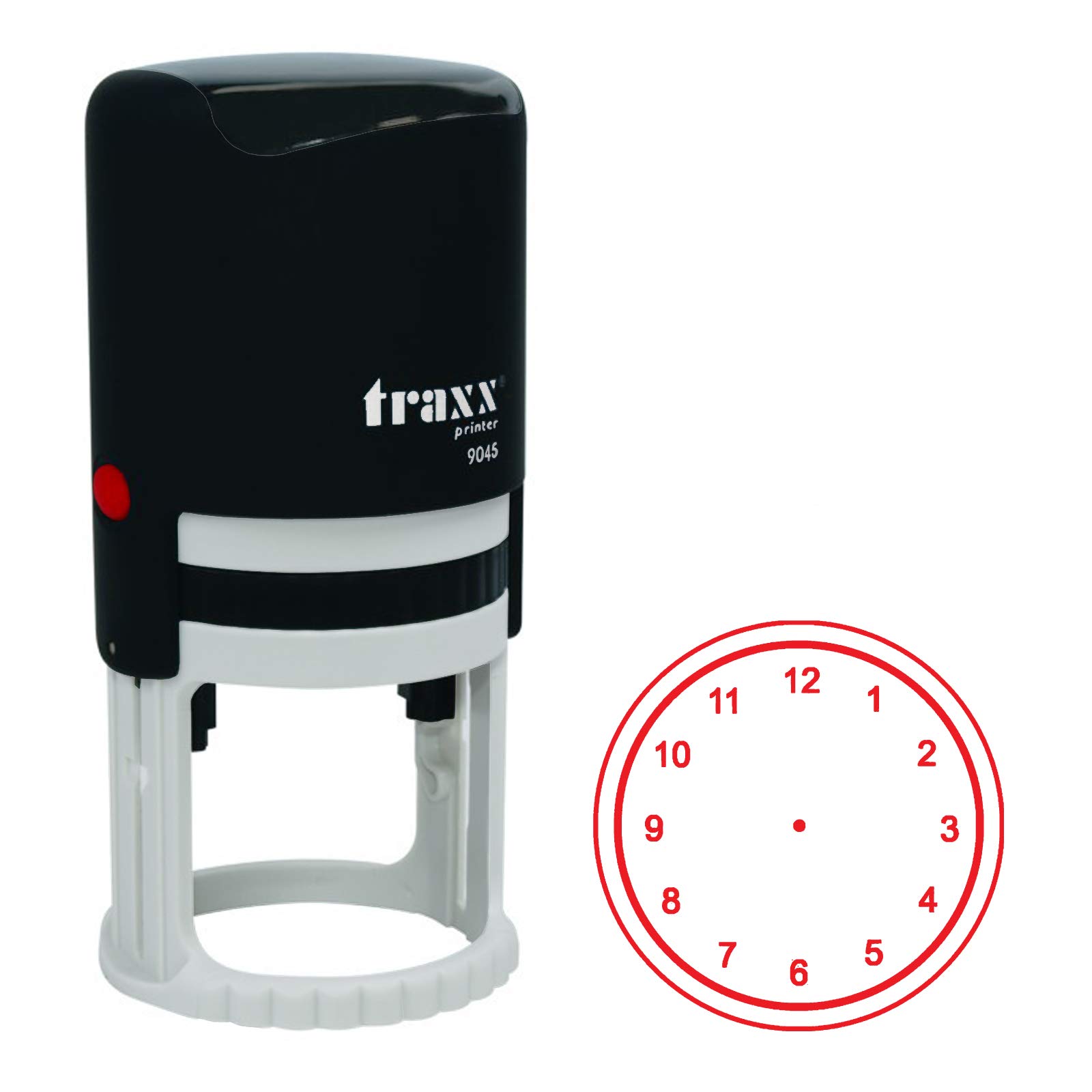 Traxx 9045 Clock Picture Self Inking Stamp
