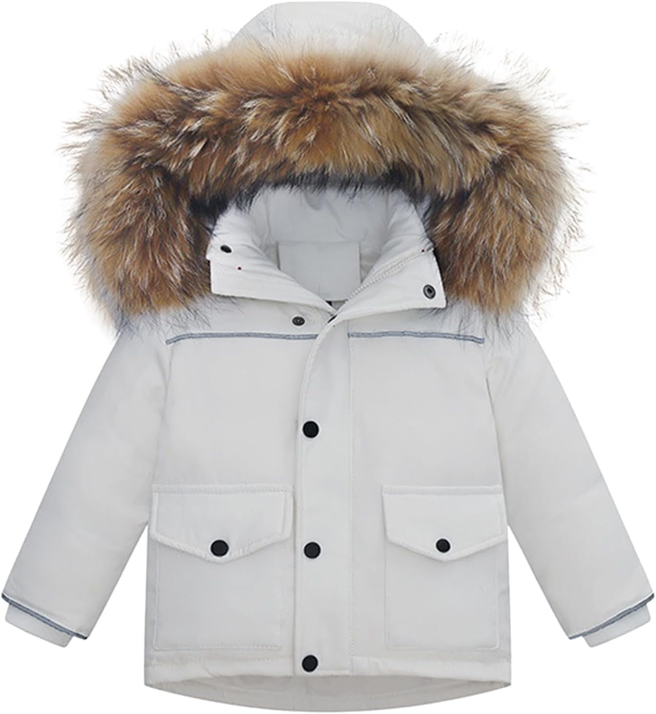 Toddler Kids Snowsuit 2 Piece Set - Waterproof Ski Jacket with Hood and Bib Overalls Boys Girls Warm Winter Ski Suit 1-6Y