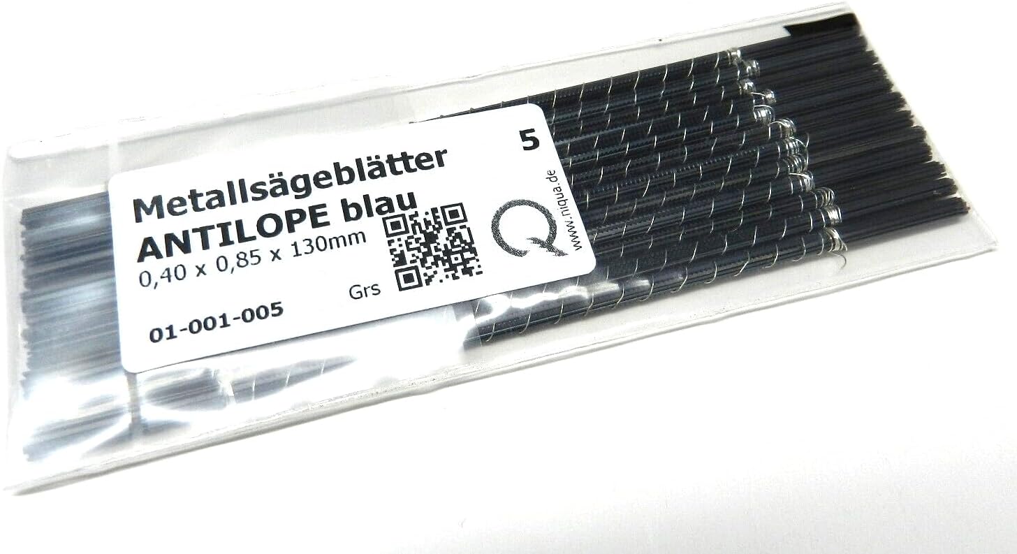 Antilope Jewelers Saw Blades #5 Blue Jewelry Making Made in Germany - 1 Gross