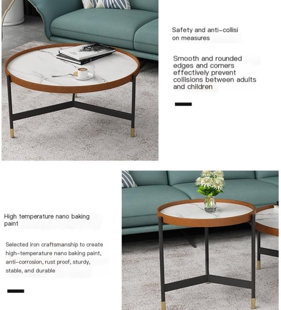 コーヒーテーブル 軽量で高級な北欧スタイルのシンプルなロックボード