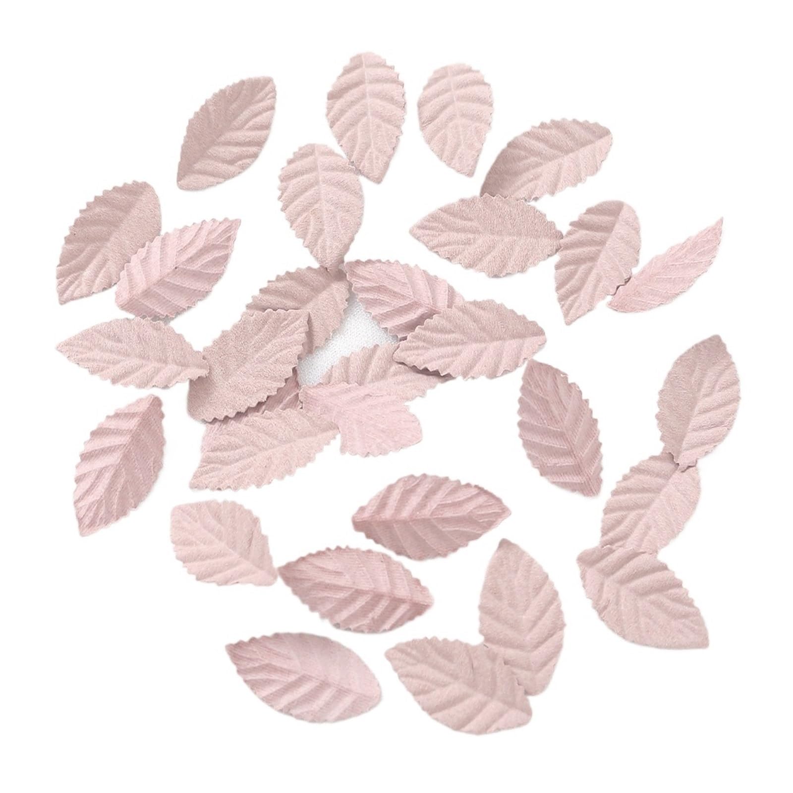 50/100Pcs Artificial Tree Leaf Flower Fake Leave For Home Decor Wedding Decoration Wreath Garland Scrapbook DIY Accessories(Light Curry,50pcs)