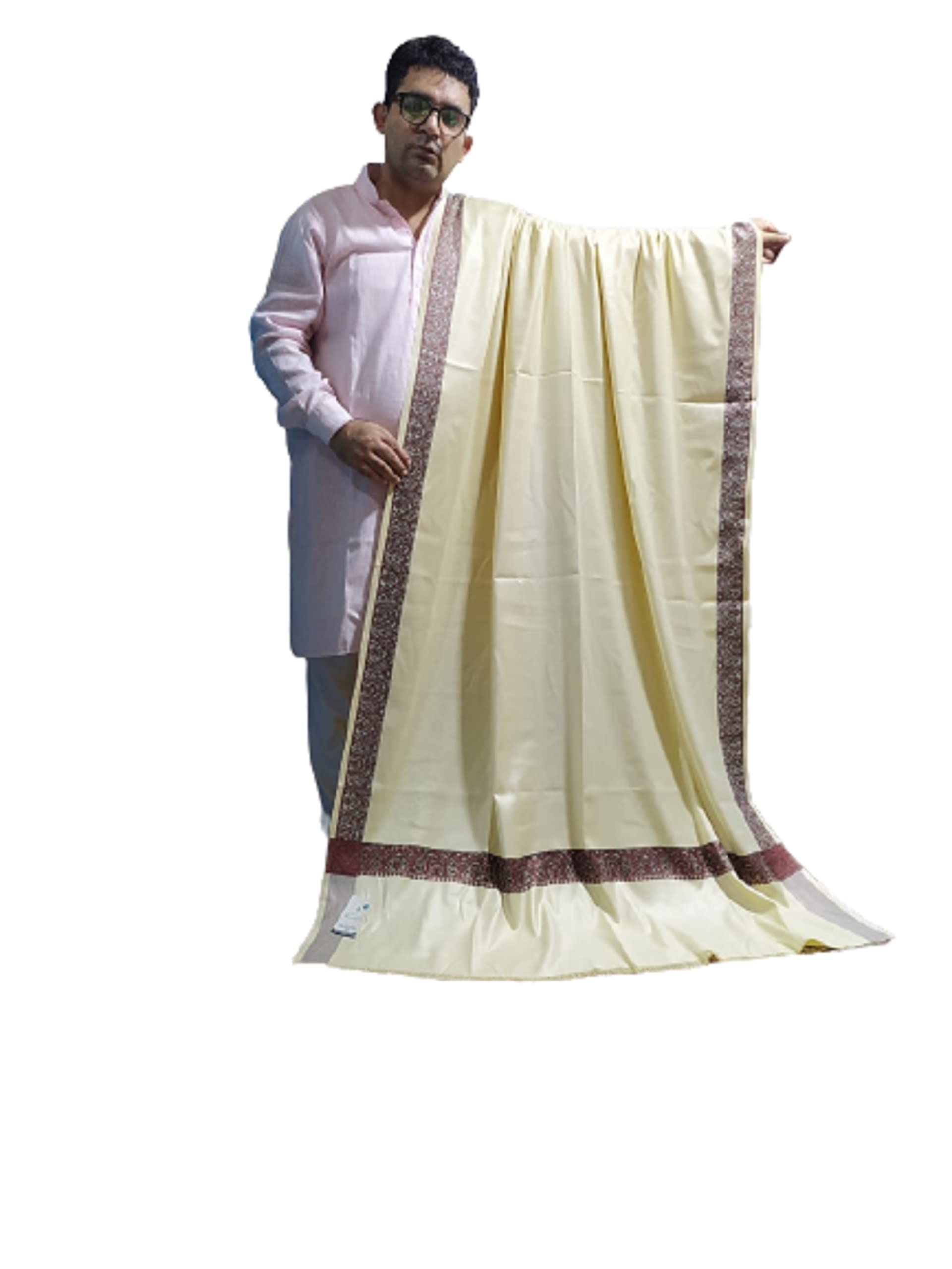 kashmir handloom handicraft Kashmiri Men Shawl Men Lohi Woolen Gents Pashmina Saal 50x100 inches L66-picture-28