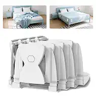 Bed Sheet Holders for Corners 4 Pack, Lock Sheet Fasteners with Reinforced Clips, Durable Bed Sheet Grippers to Keep Fitted Sheets Firm and Tight, Easy to Install