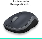 Logitech M185 Wireless Mouse, 2.4GHz with USB Mini Receiver, 12-Month Battery Life, 1000 DPI Optical Tracking, Ambidextrous, Compatible with PC, Mac, Laptop - Grey - 7