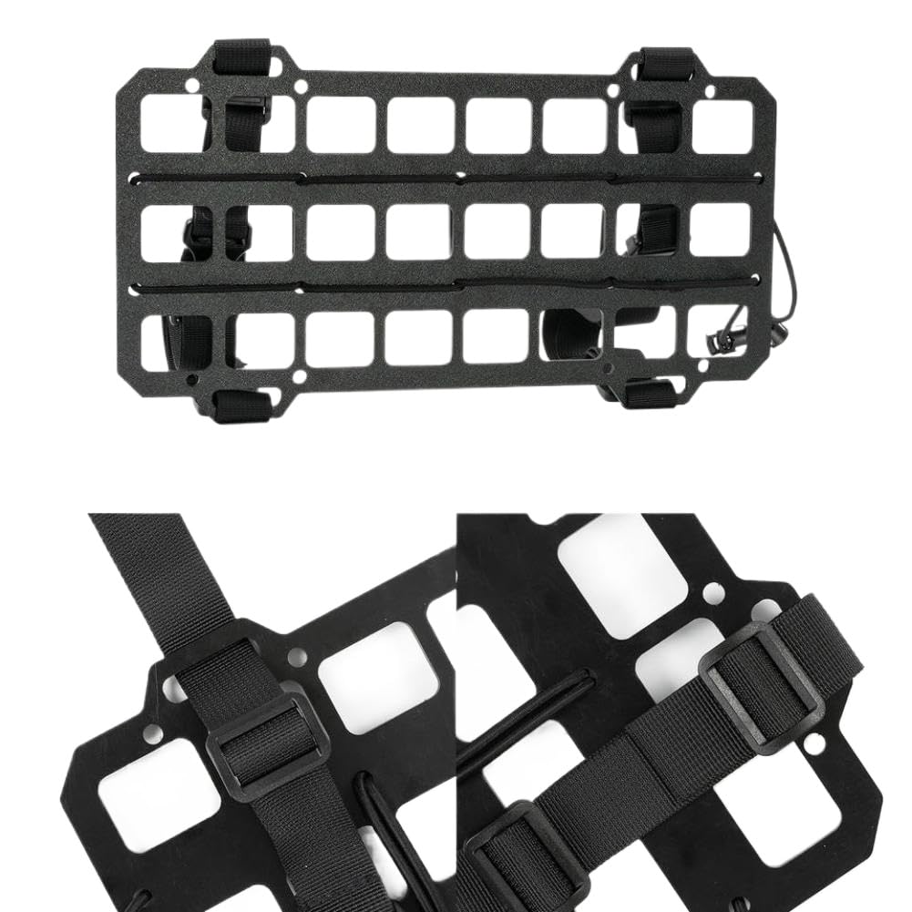 Parasol para Coche Estante Organizador rígido MOLLE Panel de Velcro vehículo Equipo táctico Almacenamiento Soporte Visera Cubierta Bolsa Ajustable