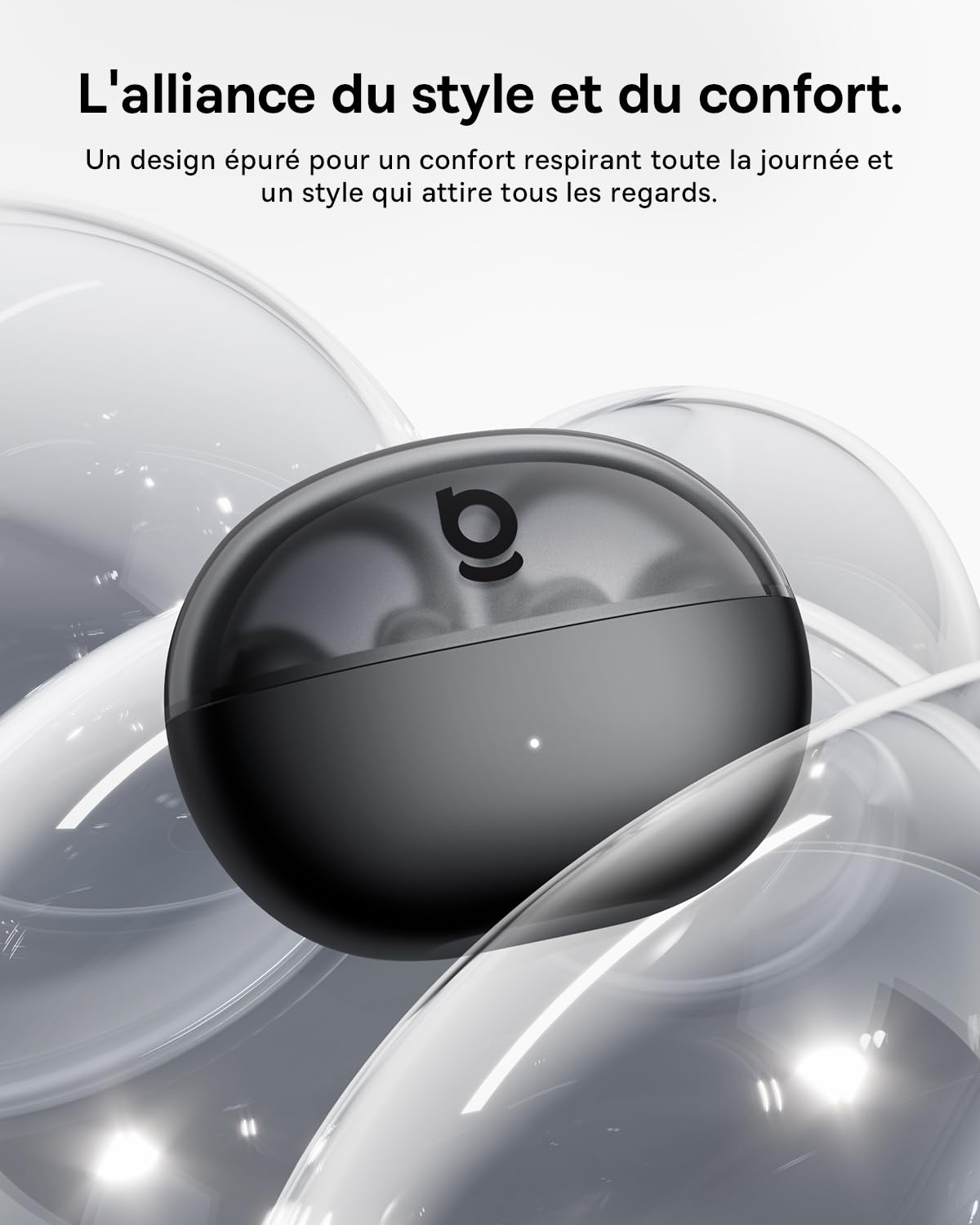 Baseus MC2 Air Écouteurs à Oreilles Libres, Clip-on Earbuds | CloudComfort, SuperBass 2.0, Bluetooth 6.0, 4 Micros avec IA pour appels nitides, 40 h d'autonomie, IP67, légers 4,9 g