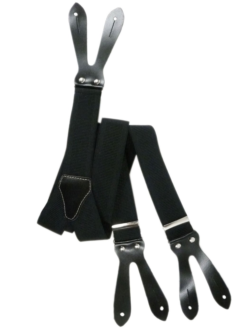 Olata Men's Black (3044) Button-Down Formal Y-Shape Unisex Braces/Suspenders - 3.5Cm. Black