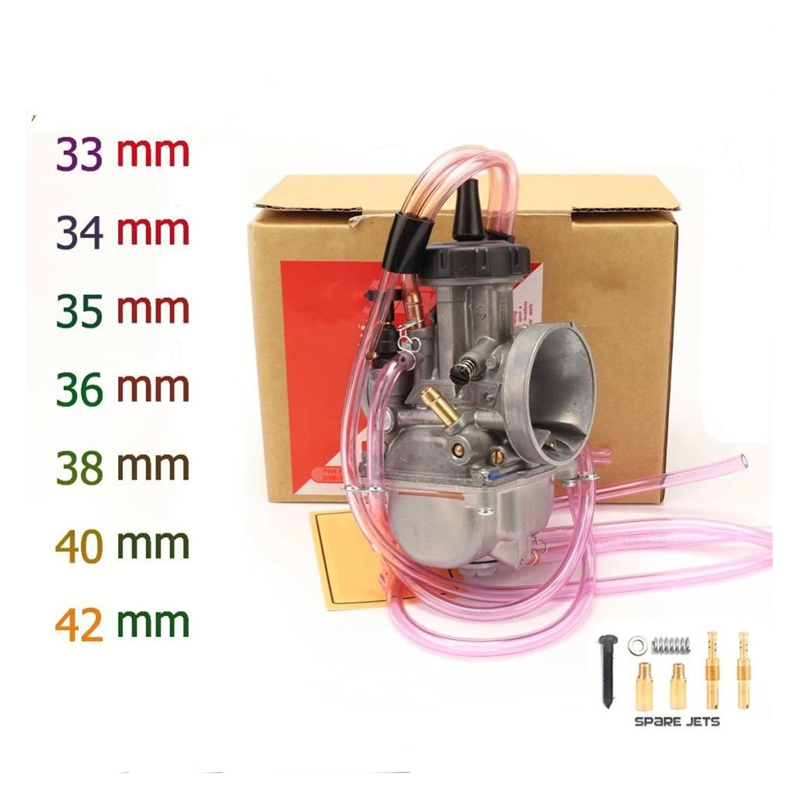 Motosierra Carburador 2T 4T Scooter Para ATV Para UTV 250CC 300CC 350CC 400CC Motor Motocicleta Para PWK 33 34 35 36 38 40 42mm Carburador(42mm)