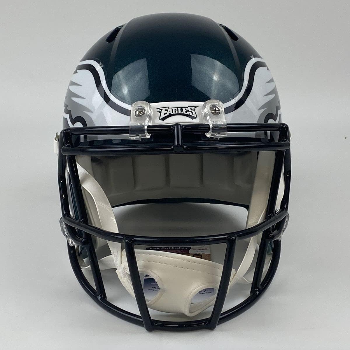 Autographed/Signed DeVonta Smith Philadelphia Eagles Full Size FS F/S Replica Football Helmet JSA COA : Collectibles & Fine Art