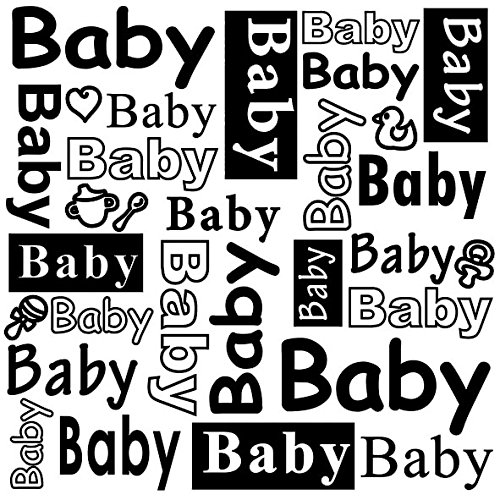 Plaque d'embossage texte 'BABY de Nellie's Snellen