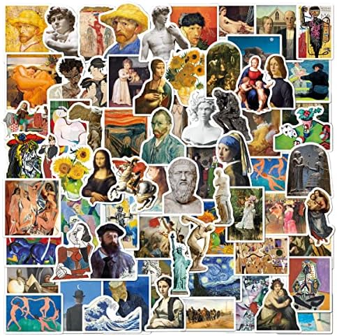 FOCRI Boho Sticker, 100PCS, Aesthetic Cute Bohemian Stickers Packs for Water Bottles Scrapbooking Journaling Junk Skateboard,Vinyl Waterproof Minimalist Abstract Line Art Decor for Teens Girls Adults